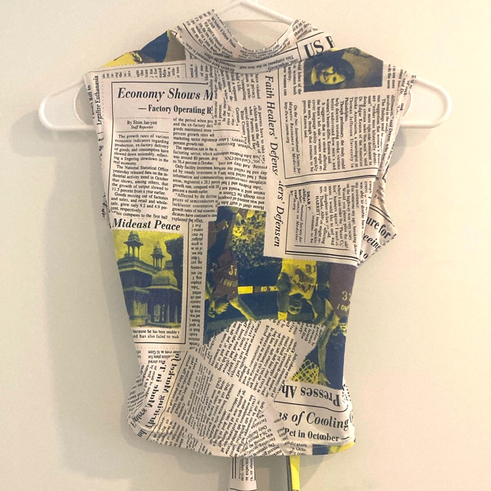 Newspaper Print Top